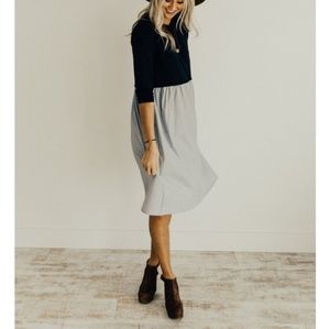 ROOLEE Navy Jones Babydoll Dress.